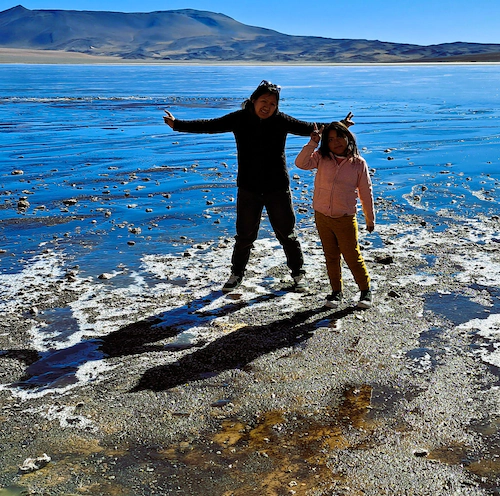 People in the Andes Mountains