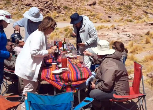 Pessoas no deserto